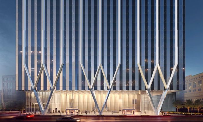 320 S Canal Gleams As Tower’s Glass Installation Wraps Up